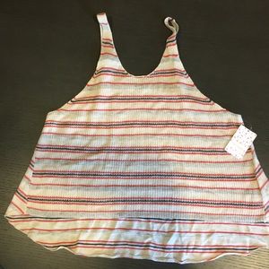 Free People high low sweater knit tank top